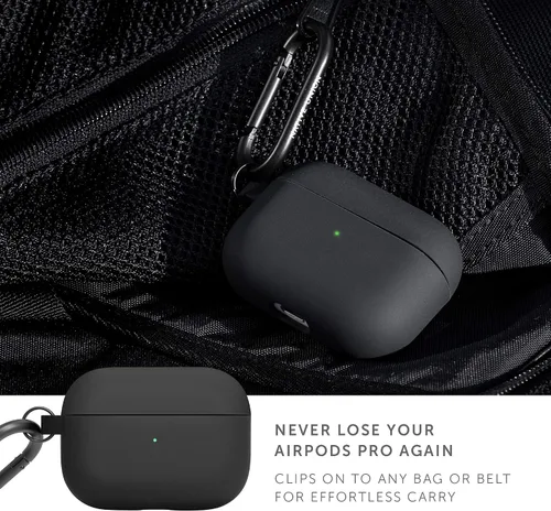 Miniatura 6 de Native Union Roam - Funda para AirPods Pro, funda de silicona líquida sedosa y mate, compatible con AirPods Pro, Airpods Pro 2 (negro)