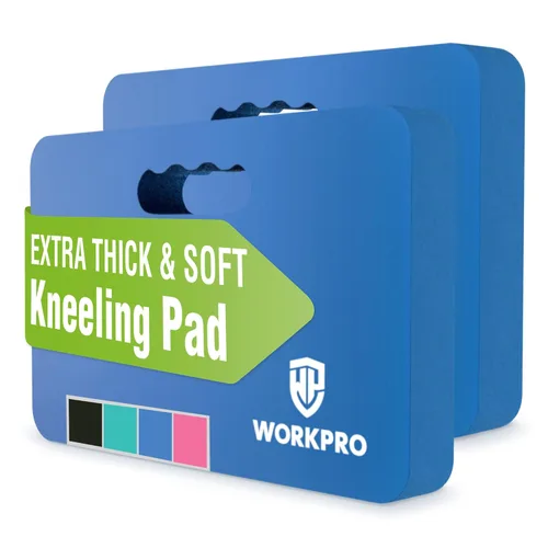 Miniatura 15 de WORKPRO Almohadilla de rodillas extra gruesa, amortiguación de espuma suave para la rodilla, alfombrilla grande de espuma para arrodillarse
