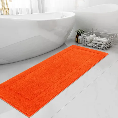 Miniatura 46 de SHACOS Alfombras de baño súper suaves y esponjosas de 24"x36" antideslizantes, lavables, alfombras de baño absorbentes, alfombras para suelo de Gris