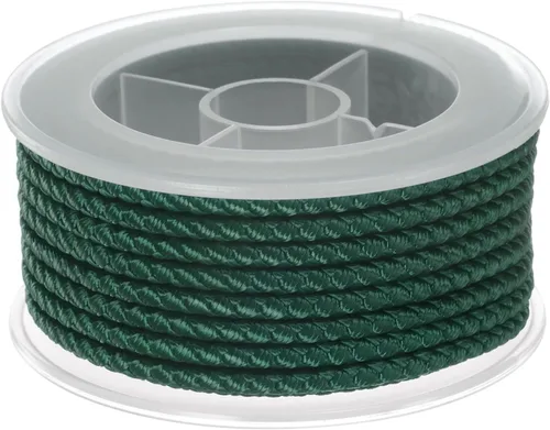 Miniatura 22 de HARFINGTON Cordón de hilo de nailon para cuentas de 0.063 in, cuerda de nailon trenzado extrafuerte para manualidades, pulseras, joyería, Negro