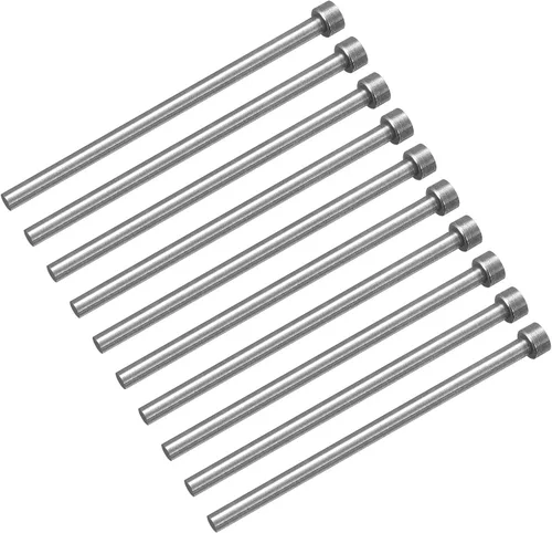 Miniatura 12 de uxcell Pasadores eyectores rectos, 0.118 in (1/8 ") de diámetro. Punzón de punta redonda de acero 65Mn 100 mm (4 ") de largo para mantenimiento