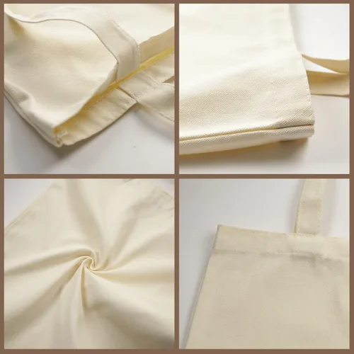 Miniatura 3 de ORJ Bolsas de lona en blanco de sublimación a granel, bolsas de poliéster para sublimación, 6 piezas de 13 x 15 pulgadas bolsas de lona en blanco