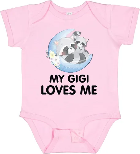 Miniatura 11 de inktastic Body de bebé Raccoon My Gigi Loves Me