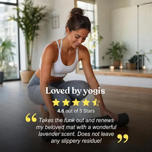 Miniatura 7 de Limpiador de colchoneta para yoga 100% natural y orgánico, SEGURO PARA TODAS LAS COLCHONETAS, no deja residuos pegajosos o viscosos, limpia