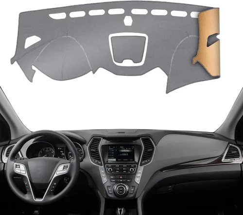 Miniatura 20 de Cubierta de tablero Tapete de salpicadero Compatible con Hyundai Tucson 2015-2010, 2015 IX35 (para transmisión manual izquierda), tapete