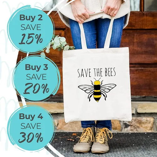 Miniatura 27 de Moonlight Makers 100% Cotton Canvas, Natural Tote Bag, Full-Color Tote, Funny Design - Beverage
