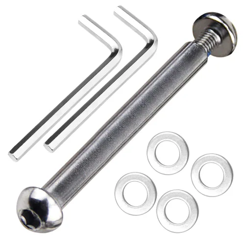 Miniatura 19 de M8 - Juego de tornillos Allen para eje de acero al carbono de grado 0.346 x 1.102 in x 3.386 in para delantero trasero 2 3 4 ruedas Stunt Scooter 35
