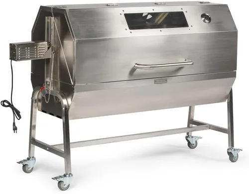 Miniatura 10 de Parrilla con espetón y asador rotisserie Ash & Ember de 4W, capacidad nominal de 33 LB, asador horizontal ajustable para barbacoa a carbón al aire