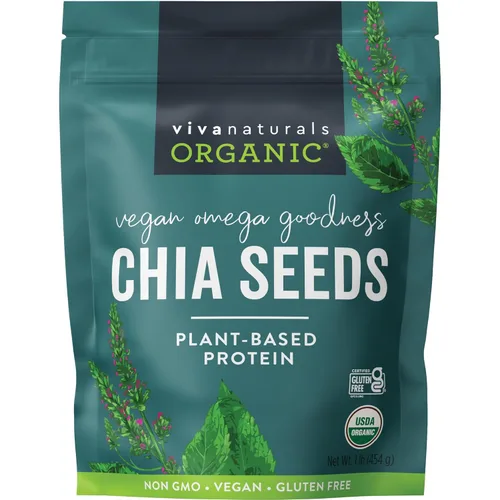 Miniatura 8 de Viva Naturals Semillas de calabaza orgánicas, 2 libras (32 onzas, 907 g) – Despeladas, sin tostar, sin sal, sin transgénicos, veganas, buena fuente