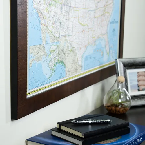 Miniatura 3 de Craig Frames mapa de viaje clásico de los Estados Unidos, Papel, 24 x 36 pulgadas