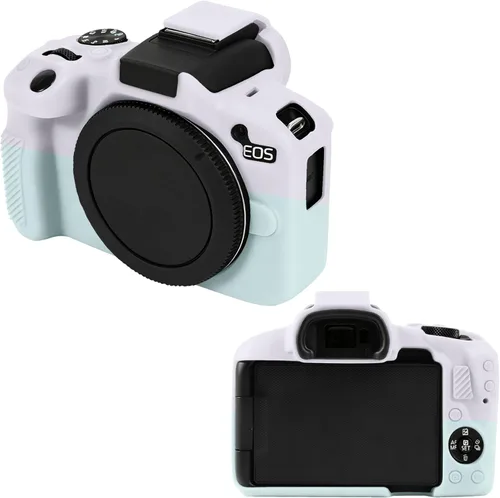Miniatura 11 de Leayjeen Funda protectora de silicona compatible con cámara Canon EOSR50, carcasa protectora de silicona suave para cámara R50, con cubierta