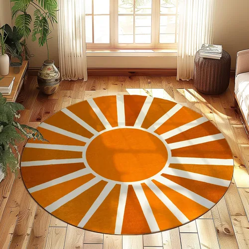 Miniatura 13 de Alfombra bohemia vintage de 5 x 7 pulgadas, lavable, retro, bohemia, marroquí, oriental, neutra, grande, ultrafina, de pelo bajo, ligera