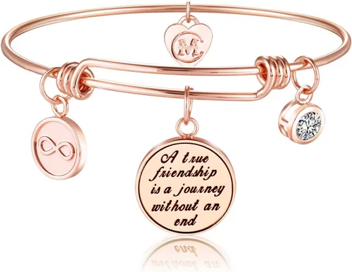 Miniatura 2 de Una verdadera amistad es una joya sin un fin para mujer pulsera de regalo