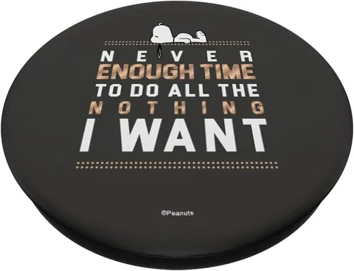 Miniatura 2 de Peanuts Snoopy Nunca suficiente tiempo PopSockets intercambiable PopGrip