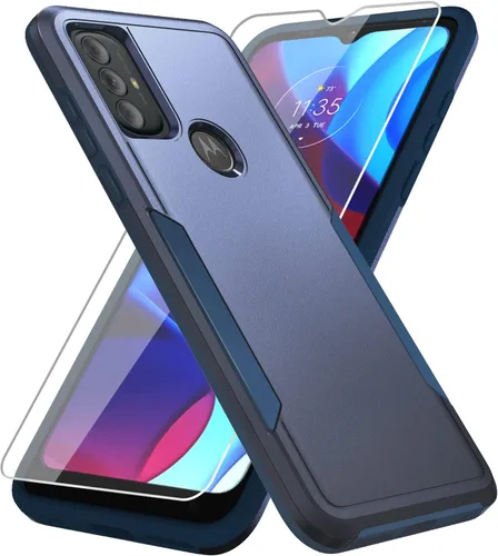 Miniatura 16 de Funda para Moto G Play 2023, con protector de pantalla [probada contra caídas de grado militar], funda protectora resistente robusta de servicio
