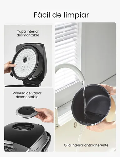Miniatura 7 de Arrocera COMFEE' de 12 Tazas Cocinadas/6 Tazas Sin Cocinar, Arrocera Portátil Antiadherente, Arrocera Japonesa con Tecnología Lógica Difusa