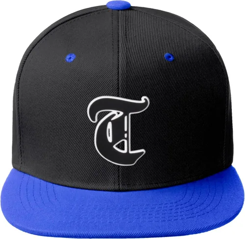 Miniatura 1343 de Daxton Gorra clásica con visera de billete plano con letras del alfabeto inglés antiguo de la A a la Z