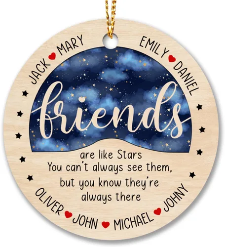 Miniatura 15 de Adornos de Navidad personalizados 2025 para amigas, regalos de adorno para la decoración del árbol de Navidad, regalo personalizado de Navidad