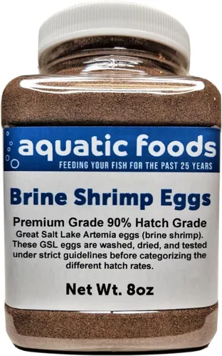 Miniatura 3 de Huevos de artemia de camarones en salmuera, grado premium del 90% de tasa de eclosión de The Great Salt Lake, Utah, EE. UU., Botella de 2 onzas