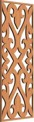 Miniatura 65 de Keene Paneles de pared decorativos de madera con calado, 9 3/8 pulgadas de ancho x 24 3/8 pulgadas de alto x 1/4 de alto, roble rojo rojo (Red Oak)