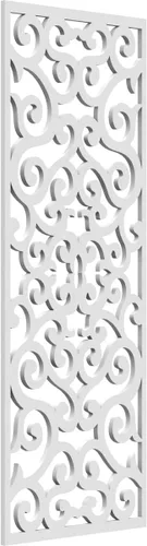 Miniatura 151 de Eveline - Paneles decorativos de pared de madera con calado, 13 3/8 pulgadas de ancho x 34 3/8 pulgadas de alto x 3/8 de alto, roble rojo rojo