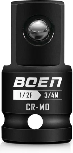 Miniatura 6 de BOEN Adaptador de enchufe de impacto de 3/4 "F a 1" M, acero Cr-Mo, juego de adaptadores de enchufe para conversiones de controlador de impacto
