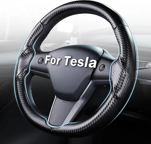 Miniatura 9 de Cubierta de volante para Tesla Model 3 Highland (2024-Presente) / Model Y Juniper (2025-Presente), antideslizante, agarre cómodo, transpirable