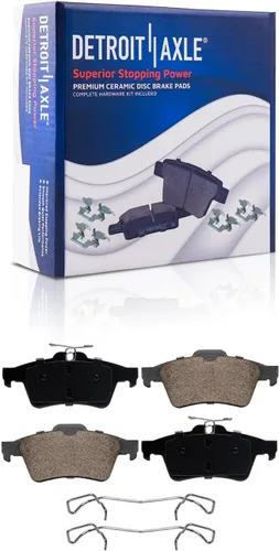 Miniatura 7 de Detroit Axle - Kit de frenos para Ford 18-21 Transit Connect, Rotores de freno de disco delantero y trasero Pastillas de freno de cerámica 2018 2019