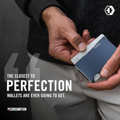 Miniatura 38 de Ridge - Cartera para hombre – Cartera compacta minimalista delgada y portatarjetas, billetera con bolsillo frontal protegido RFID para hombres