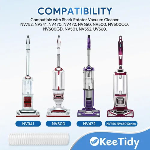 Miniatura 2 de Piezas de repuesto para manguera de aspiradora rotadora compatibles con aspiradora Shark Rotator NV752, NV341, NV470, NV472, NV500, NV500CO