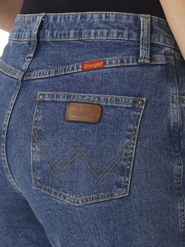 Miniatura 5 de Wrangler Jeans elásticos de tiro alto y corte vaquero para mujer