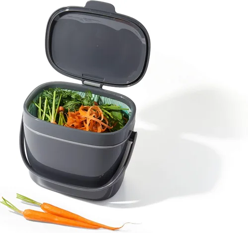 Miniatura 8 de OXO Good Grips - Contenedor de compost fácil de limpiar, carbón (1,75 galones)