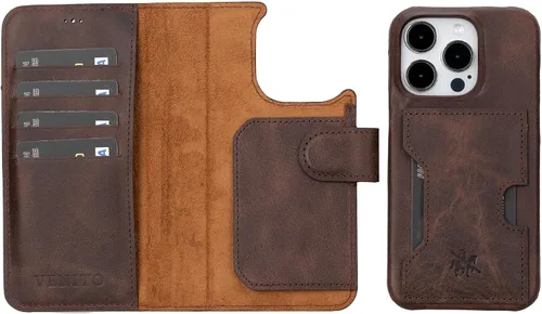 Miniatura 181 de Venito Florence - Funda de piel compatible con Samsung Galaxy S9, extra segura con bloqueo RFID, cartera desmontable para teléfono (gris decolorado)