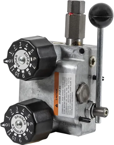 Miniatura 3 de Buyers Products HVC715, válvula y consola hidráulica de doble flujo NPT de 3/4 pulgadas HV715, 15 GPM, control manual, compacto, aluminio