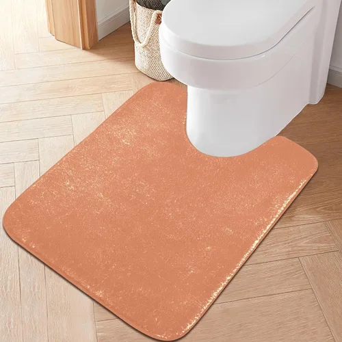 Miniatura 59 de Alfombra de baño amarilla, suave, absorbente, lavable a máquina, juego de alfombras de baño antideslizantes para puerta de baño, dormitorio