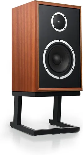 Miniatura 2 de KLH Modelo Tres - Altavoz de estantería de 2 vías de 8 pulgadas con suspensión acústica - Cada uno (Caoba de África Occidental)
