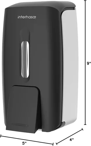Miniatura 9 de Dispensador de jabón de pared de 28 onzas, dispensador de jabón de manos comercial para baño, gel líquido, dispensador de desinfectante de manos