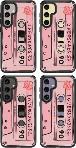 Miniatura 7 de Rosarnnah Funda compatible con Samsung Galaxy S24, bonita estética, duradera, a prueba de golpes, 6.6 pies, con diseño divertido de cinta de casete