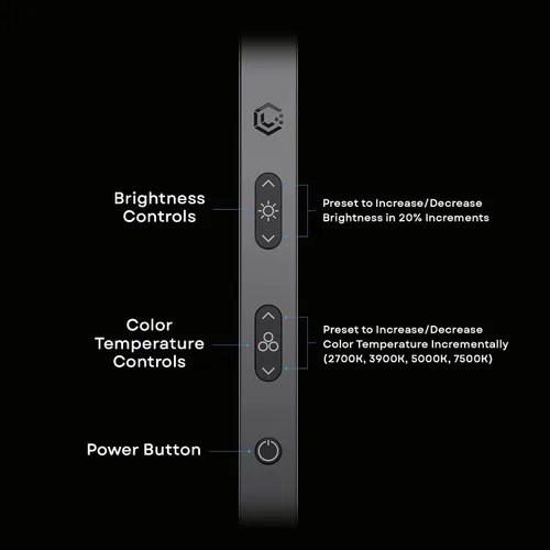 Miniatura 4 de LUME CUBE Edge 2.0 - Lámpara de escritorio LED Luz de escritorio regulable para oficina en casa con puerto de carga USB y brazo oscilante fuerte
