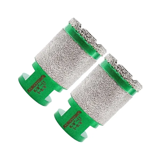Miniatura 9 de Broca de núcleo de diamante – Broca de fresado de dedo de diamante de diámetro 1-3/8 pulgadas X5/8-11 rosca para agrandar dar forma bisel redondo