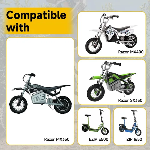 Miniatura 4 de HIAORS Repuesto de tubo interior de 12.5 x 2.75 (12-1/2x2.75) para Razor MX350 ZR350 Mini Dirt Bike Dune Buggy Rocket X-Treme X-560 E-Bikes EZIP