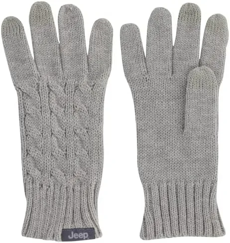 Miniatura 3 de Jeep Conjunto de bufanda, gorro y guantes de punto trenzado de 3 piezas para mujer, talla única