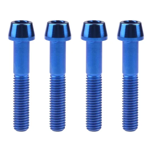 Miniatura 54 de Tornillos de titanio Ti M8 x15 20 25 30 35 40 45 50 60 2.756 in 0.049 in de paso hexagonal Allen Tornillos de cabeza hueca paquete de 4