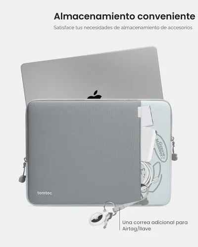Miniatura 6 de tomtoc Funda protectora giratoria de 360° para portátil de 13 pulgadas, nuevo MacBook Air M4/A3240 2025, M3/A3113, M2/A2681 M1/A2337 A2179 A1932