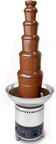 Miniatura 6 de Fuente de cascada de chocolate, 6 niveles, 13.2 libras, acero inoxidable, comercial, torres de fuente de chocolate, bricolaje para fiestas