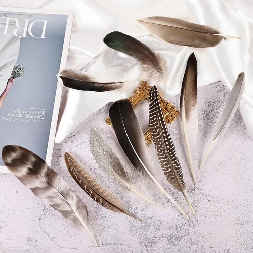 Miniatura 4 de iHUFeather 120 plumas de faisán naturales a granel, 10 estilos de plumas mixtas para manualidades, manualidades, sombreros, arreglos florales, boda