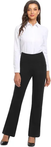 Miniatura 6 de FIRST WAY - Pantalones capri de yoga para mujer de corte para bota 3 bolsillos estampado floral