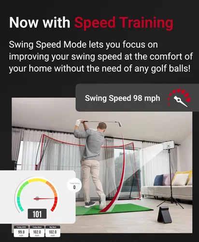 Miniatura 7 de SC4 PRO Golf Launch Monitor & 3D Driving Range Simulator Indoor and Outdoor Use Portable Golf Swing Analyzer Home Tracker with Built-in Screen