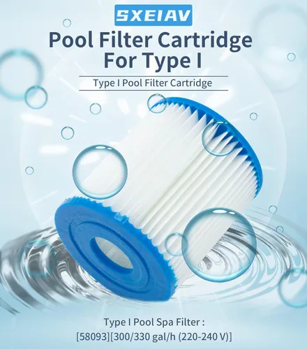 Miniatura 2 de Cartucho de filtro de piscina tipo I, cartucho de filtros de repuesto para 58093, para bomba de filtro RX330 de filtro de piscina, para bombas