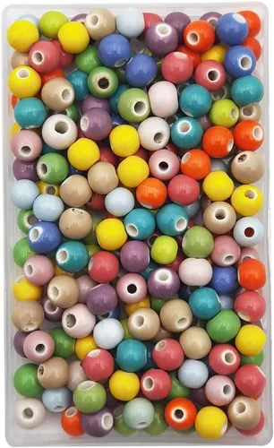 INSPIRELLE 180 cuentas de porcelana redondas chinas de cerámica de 0.315 pulgadas (0.315 in) para hacer joyas hechas a mano, pulseras, collares,